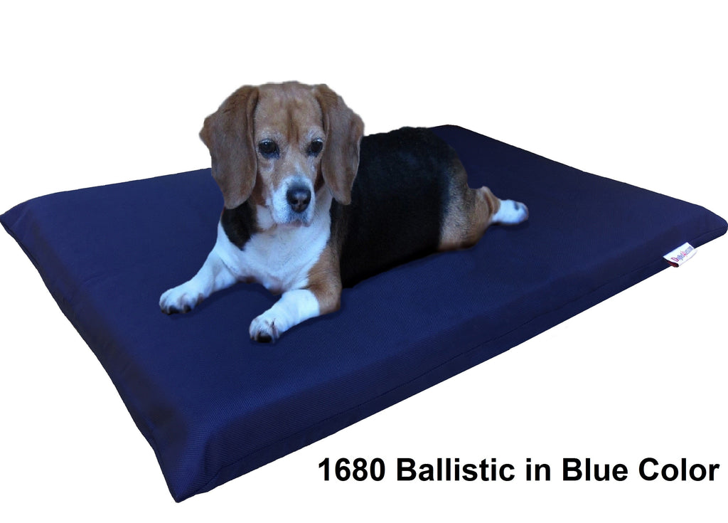 3" Memory Foam Pad Bed with 2 Layer Covers - 2 Sizes in 12 Colors