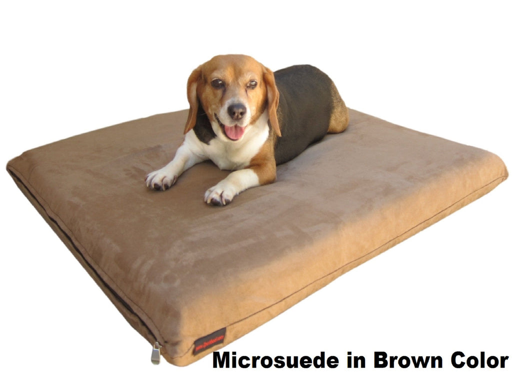 3" Memory Foam Pad Bed with 2 Layer Covers - 2 Sizes in 12 Colors