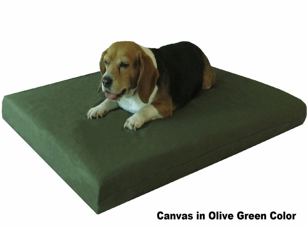 3" Memory Foam Pad Bed with 2 Layer Covers - 2 Sizes in 12 Colors