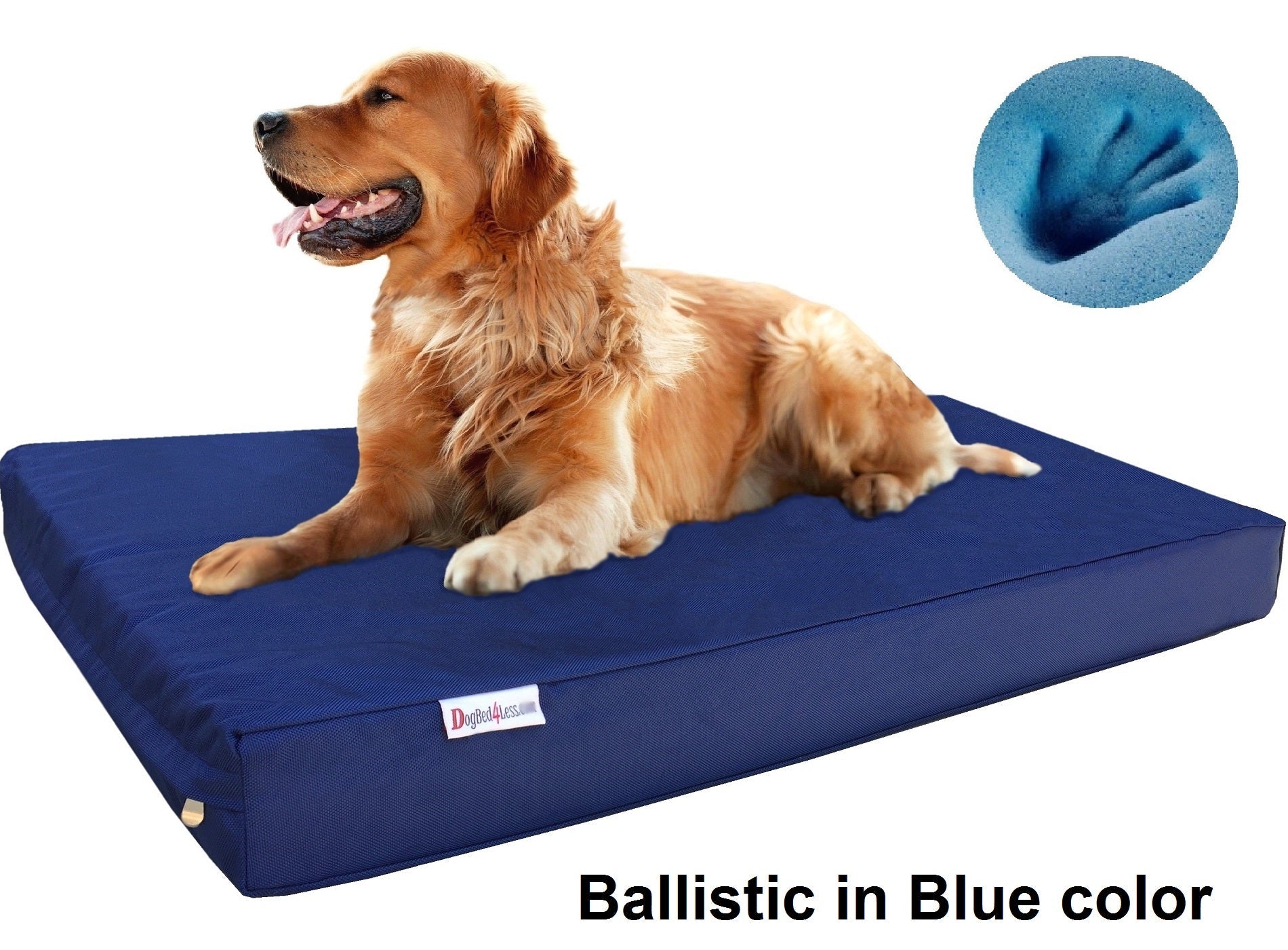 Orthopedic Premium Memory Foam Pad Dog Bed for Small to Extra Large Pet - 7 Sizes in 10 Colors