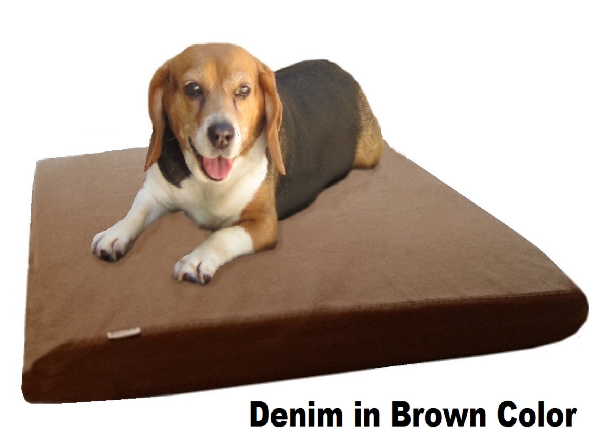 3" Memory Foam Pad Bed with 2 Layer Covers - 2 Sizes in 12 Colors