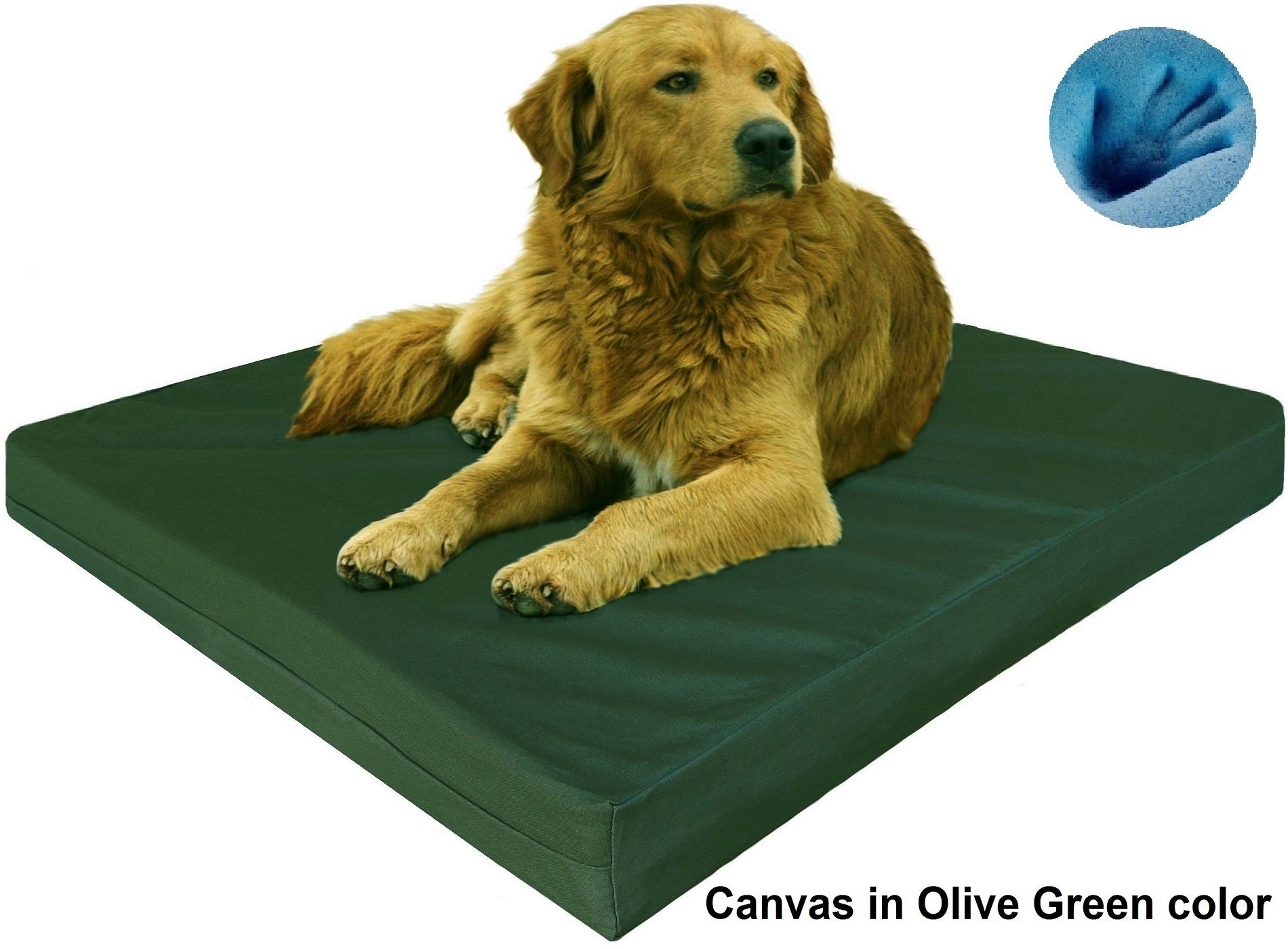 Orthopedic Premium Memory Foam Pad Dog Bed for Small to Extra Large Pet - 7 Sizes in 10 Colors