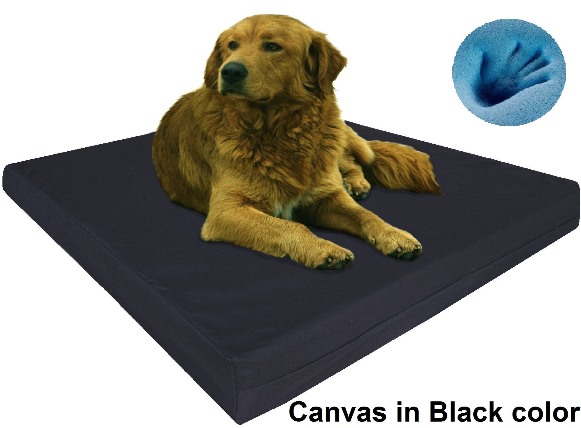 Orthopedic Premium Memory Foam Pad Dog Bed for Small to Extra Large Pet - 7 Sizes in 10 Colors