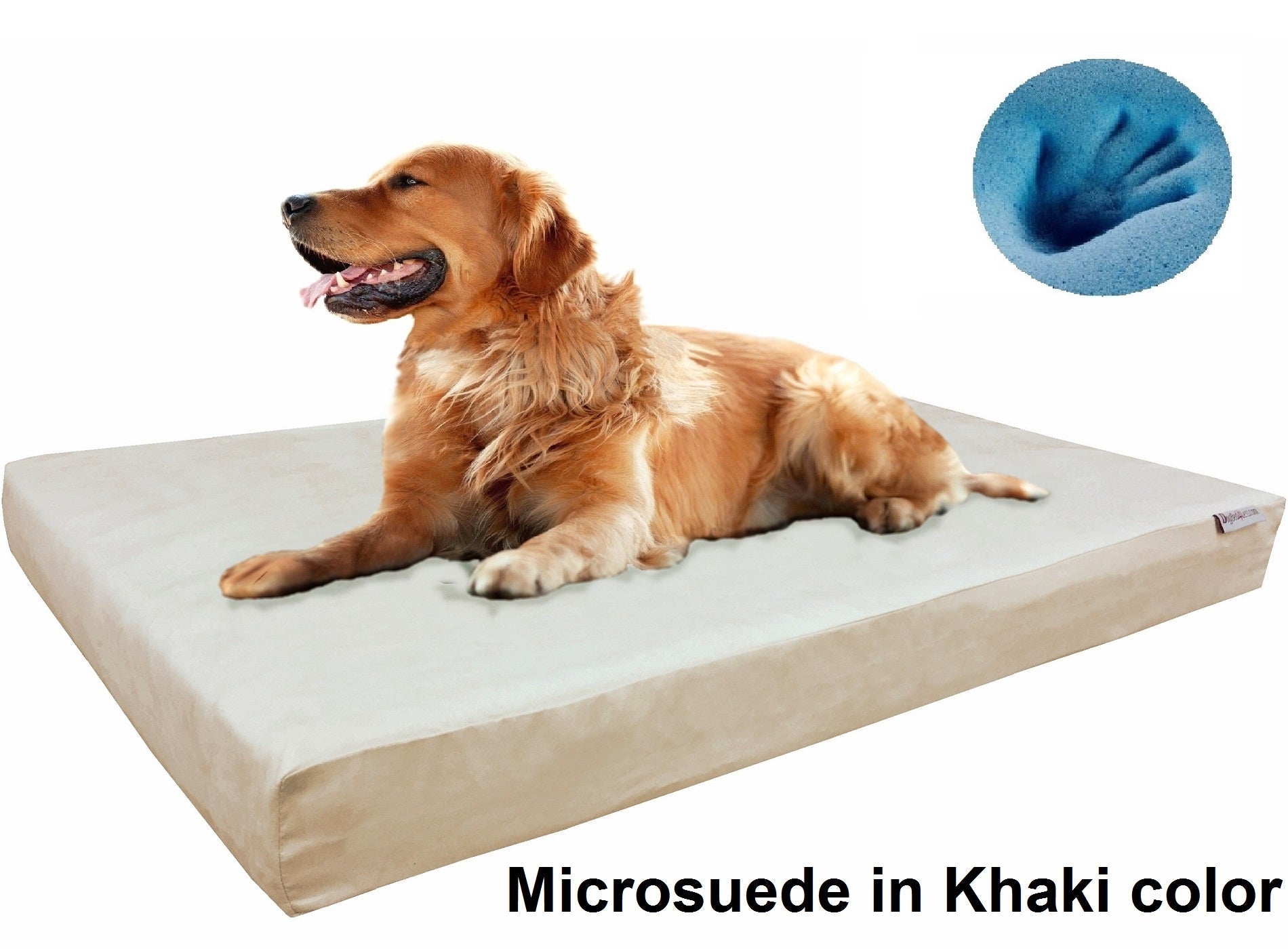 Orthopedic Premium Memory Foam Pad Dog Bed for Small to Extra Large Pet - 7 Sizes in 10 Colors