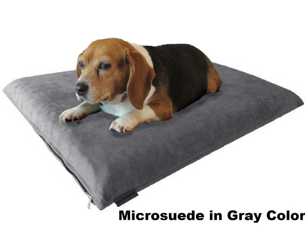 3" Memory Foam Pad Bed with 2 Layer Covers - 2 Sizes in 12 Colors