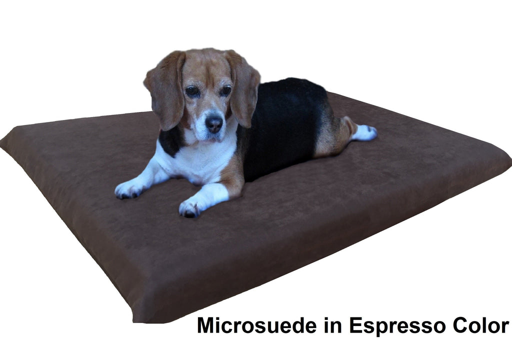 3" Memory Foam Pad Bed with 2 Layer Covers - 2 Sizes in 12 Colors