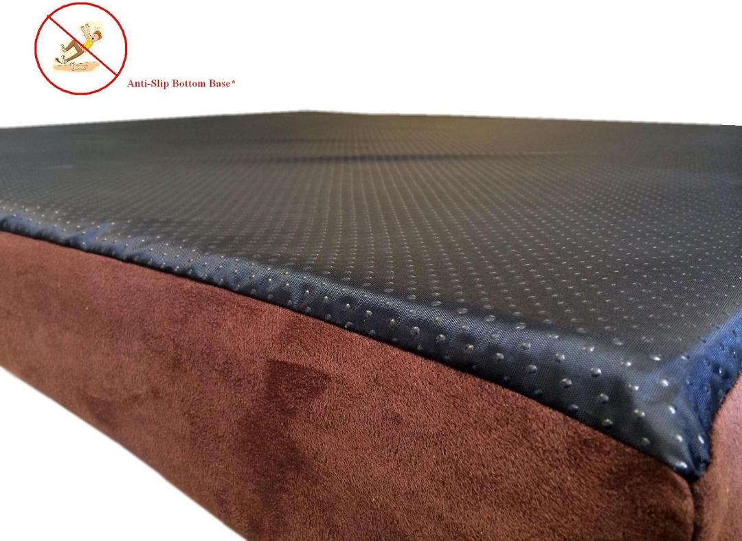 Durable Comfort Micro-Cushion Memory Foam Pet Dog Pillow Bed with Waterproof Liner + External Cover for S,M,L Dogs- Complete Set (2 Sizes, 14 Colors)